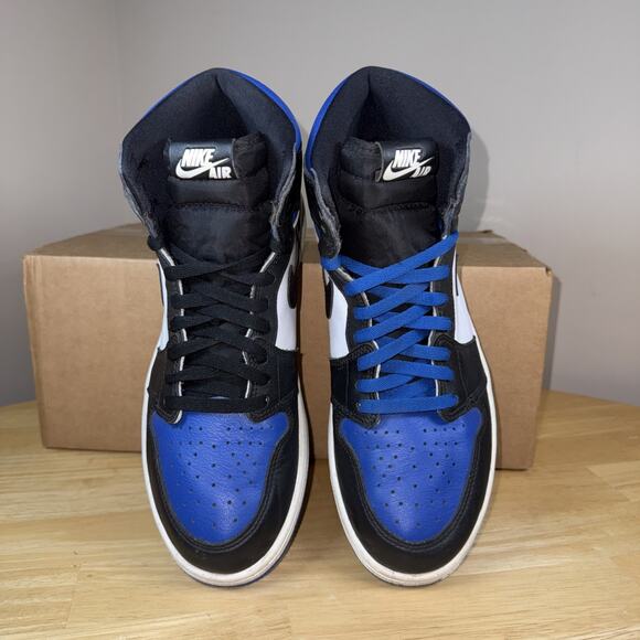 Air Jordan 1 High OG Royal Toe Men’s 10.5 555088-041 Preowned main image 6
